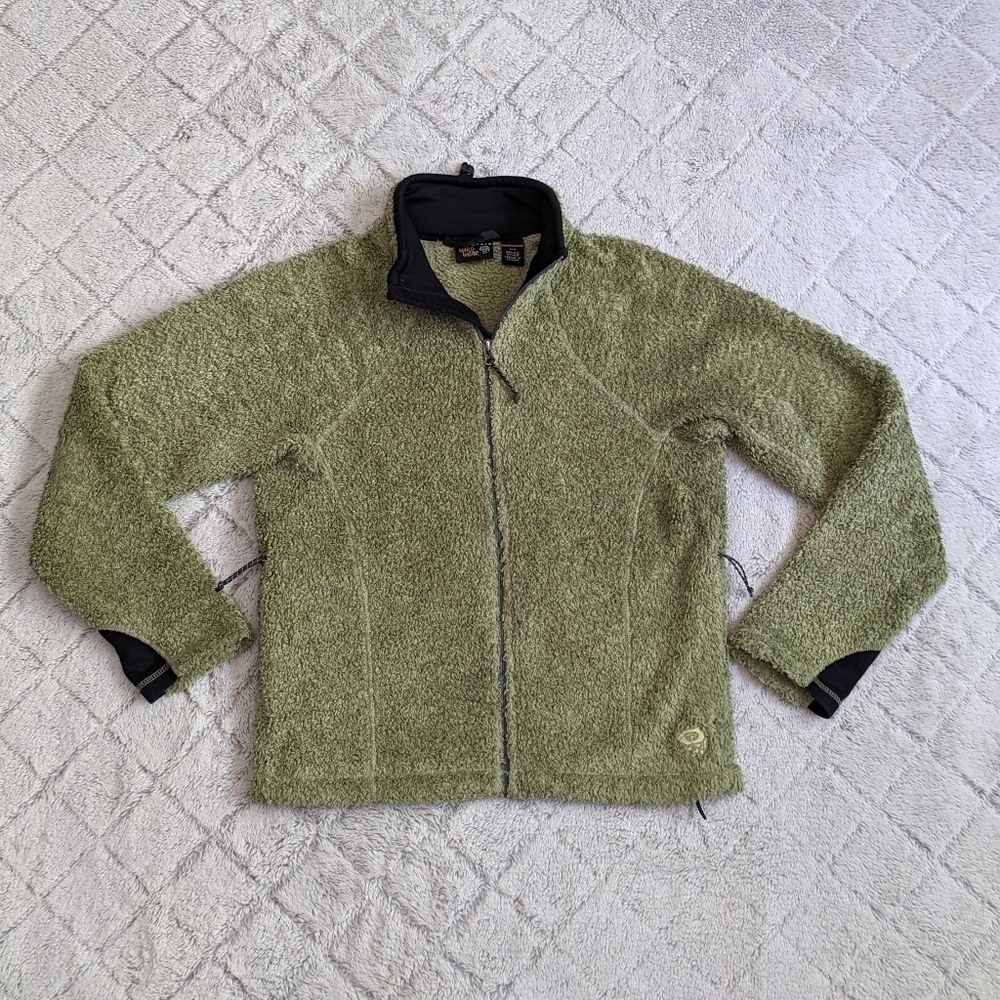 Mountain Hardwear Teddy Fleece Jacket Women's Medium Green Full Zip